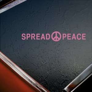  Spread Peace Pink Decal Car Truck Bumper Window Pink Sticker 