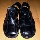 Bacco Bucci Mens Blk Leather Sandals Cappacino 12 Lk Nw