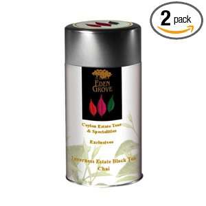Eden Grove Black Tea Chai, Loose Tea, 4 Ounce Tins (Pack of 2)  