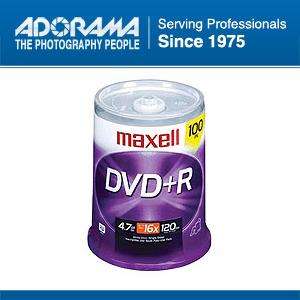 Maxell DVD+R 16X Recordable Media, 100 Pack Spindle #639016 