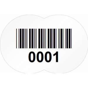   Label With Barcode, 1 x 1.5 Cold Temp Paper Labels