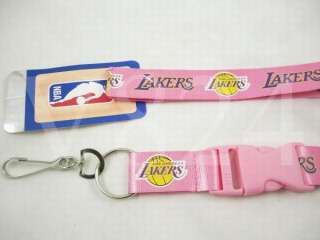 NFL Los Angeles KeyChain Lakers Lanyard key chain Pink  