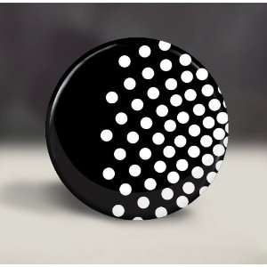 Pocket Mirror   Black & White Polka Dot , Compact Mirror, Great Gift 