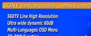 Sony CCD 560TVL CCTV Security WDR Camera 3.5 8mm  