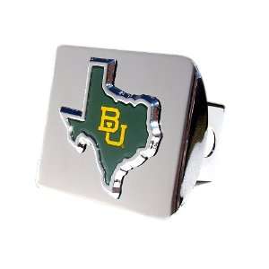  Baylor Bears Premium Chrome Hitch Cover with a Texas 