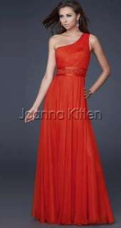   Red/Purple Long evening prom bridesmaid graduation dress ball gown top