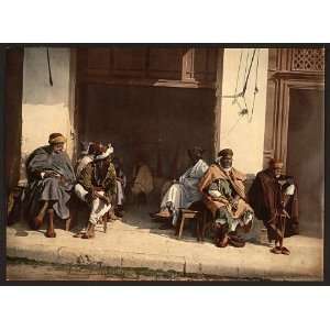  Arabs before a cafe, Algiers, Algeria,c1899