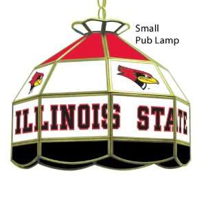 NCAA Illinois State Red Birds Stained Glass Pub Lamp   Game Room Pub 