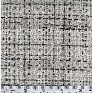  58 Wide Boucle White/Black Fabric By The Yard Arts 