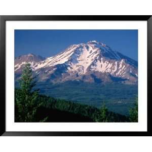 Mt. Shasta across Lake Siskiyou, California Photography Framed Art 