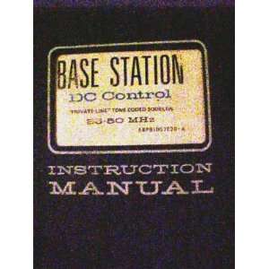  Motorola Base Station FM Radio Instruction Manual 