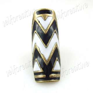 Retro 2 Long Wild Ripple Knuckle Finger Ring, 2 COLORS  