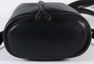 Vintage Coach Black Leather Drawstring Bucket Shoulder Bag 9952  
