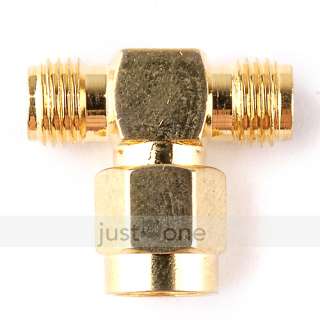   RP SMA Female T Type Coaxial Crimp Connector Antenna Adapter  