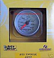 Autometer Ultra Lite II Water Temperature Gauge #4932  