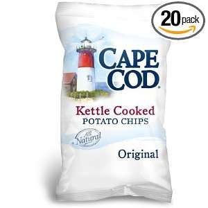 Cape Cod Original Salted Potato Chips, 5 Oz Bags (Pack of 20)  