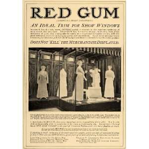   Ad Red Gum Hardwood Merchant Display Floors   Original Print Ad Home