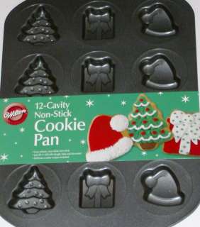 Wilton Christmas Shaped Pan Non Stick Cookie Mold  