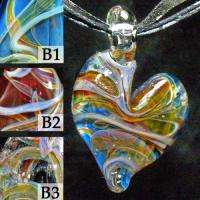   silver grey swirl throughout the colors chosen in your custom pendant