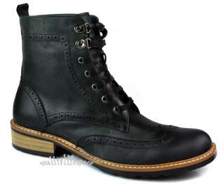 New Vintage Leather Mens ANKLE Boots Lace Up Western  