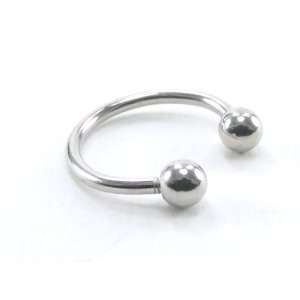 com Body Piercing Jewelry 12 MM Ball Hoop Ring, 18G, Hypoallergenic 