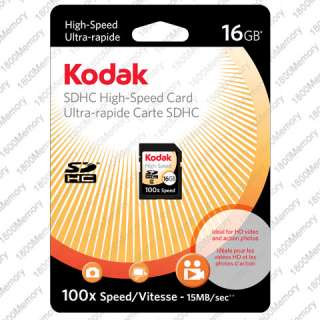 GENUINE Kodak 16GB High Speed SDHC SD Memory Card 16G  