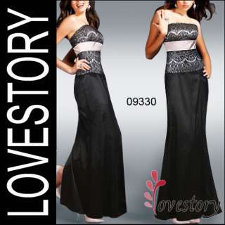 Black Empire Waist Strapless Exquisite Formal Formal Dress 09330 US 