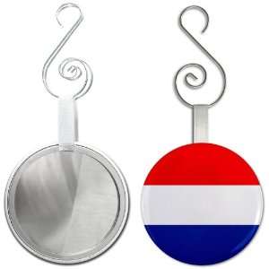  NETHERLANDS World Flag 2.25 inch Glass Mirror Backed 