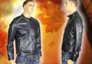 Hugo Boss Mens Lamb skin Leather Jacket Us size medium Euro size 48 