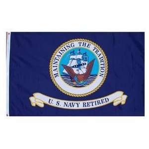  U.S. Navy Retired Flag Patio, Lawn & Garden