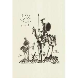  Don Quixote by Pablo Picasso 15x22