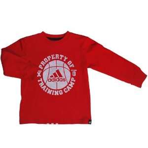 Adidas Fall Boys Long Sleeve Red Property Tee Shirt  