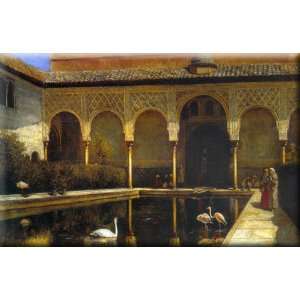  A Court in the Alhambra 16x10 Streched Canvas Art by Weeks 