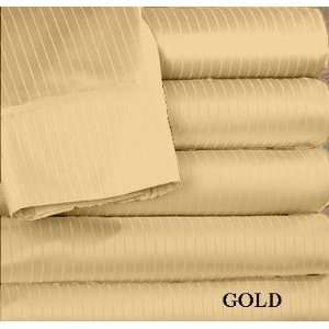OLIVIA PINSTRIPE Bed Sheet Set 100% Egyptian Cotton 1000 Thread Count 