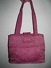 Womens Purse Dark Pink Large quilted Donna Sharp easy close 3 large 