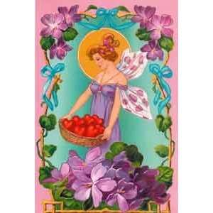  Valentines Day Greeting Card   Violet Valentine Fairy 