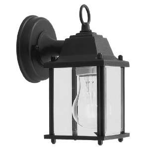 Livex 7506 04 Outdoor Basics 1 Light Wall Lantern in Black 7506 04