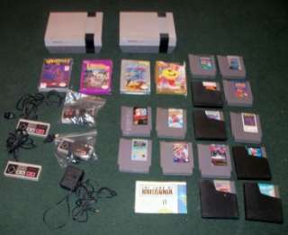 Nintendo NES 001 Systems, Games, & Accessories Lot  