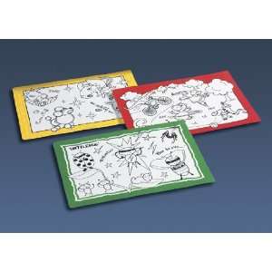  Childrens Paper Placemats   Color Me with Crayons Toys & Games