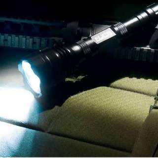   1200 Lumen High Power Tactical Flashlight w/ Lithium battery & Charger