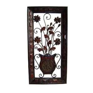  39.25 ht Wrought Iron Wall Decor Frame Scroll Designs 
