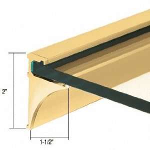 CRL Brite Gold Anodized 36 Aluminum Shelving Extrusion for 1/4 Glass 