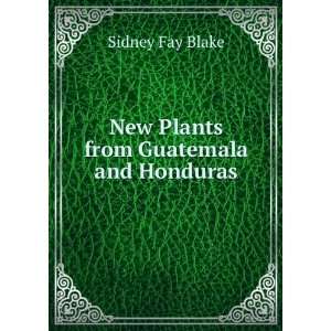  New Plants from Guatemala and Honduras Sidney Fay Blake 