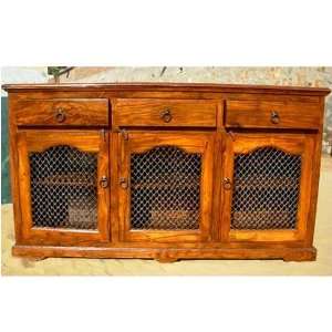  Solid Wood Country Sideboard Buffet Hutch Storage Chest 