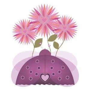  Purple Heart Ladybug Mousepad