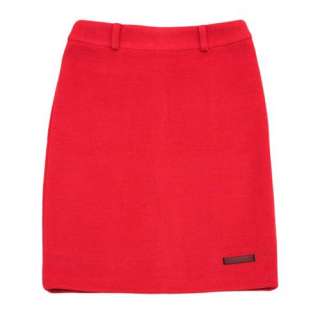 RED H LINE PROFESSIONAL TAILORED CAREER WOOL SKIRT SZ M  