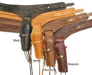 22 Caliber Single Right Handed Leather Gun Holster  