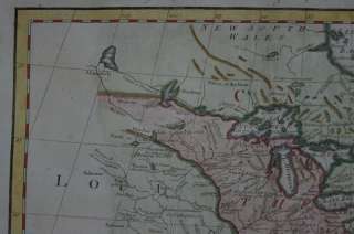 EAST COAST NORTH AMERICA USA UNITED STATES ENGRAVING MAP BANKES 1790 
