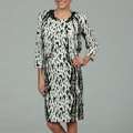 Dana Kay Womens Silver/ Black 2 piece Dress FINAL SALE   