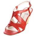 Ann Marino Womens Misti Coral Wedge Sandals  